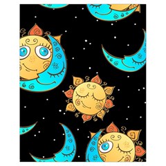 Seamless-pattern-with-sun-moon-children Drawstring Bag (small) by uniart180623