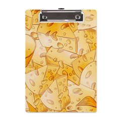 Cheese-slices-seamless-pattern-cartoon-style A5 Acrylic Clipboard by uniart180623