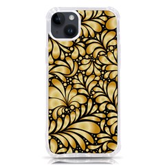 Damask-teardrop-gold-ornament-seamless-pattern Iphone 14 Plus Tpu Uv Print Case by uniart180623