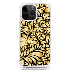 Damask-teardrop-gold-ornament-seamless-pattern Iphone 14 Pro Max Tpu Uv Print Case by uniart180623