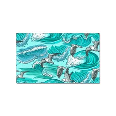 Sea-waves-seamless-pattern Sticker Rectangular (10 Pack) by uniart180623