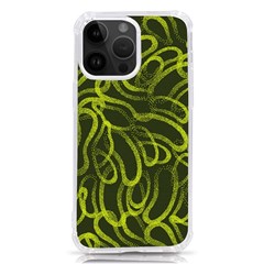 Green-abstract-stippled-repetitive-fashion-seamless-pattern Iphone 14 Pro Max Tpu Uv Print Case by uniart180623