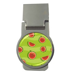 Seamless-background-with-watermelon-slices Money Clips (round)  by uniart180623