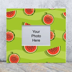 Seamless-background-with-watermelon-slices White Wall Photo Frame 5  X 7  by uniart180623