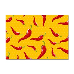 Chili-vegetable-pattern-background Sticker A4 (100 Pack) by uniart180623