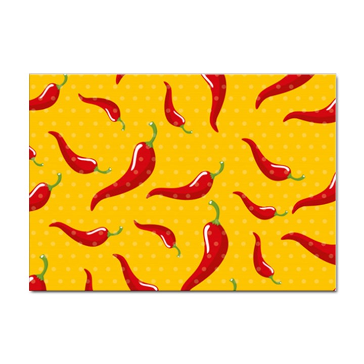 Chili-vegetable-pattern-background Sticker A4 (100 pack)