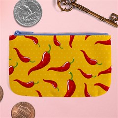 Chili-vegetable-pattern-background Large Coin Purse by uniart180623