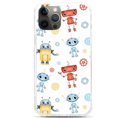 Cute-cartoon-robots-seamless-pattern Iphone 12 Pro Max Tpu Uv Print Case by uniart180623