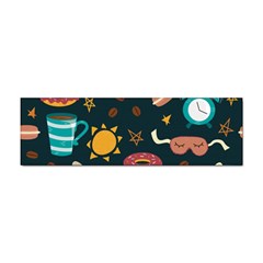 Seamless-pattern-with-breakfast-symbols-morning-coffee Sticker Bumper (10 Pack) by uniart180623