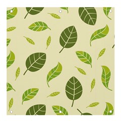 Leaf-spring-seamless-pattern-fresh-green-color-nature Banner And Sign 4  X 4  by uniart180623