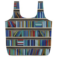 Bookshelf Full Print Recycle Bag (xl) by uniart180623