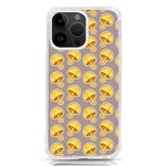 Yellow-mushroom-pattern iPhone 14 Pro Max TPU UV Print Case Front