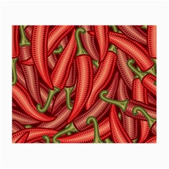 Seamless-chili-pepper-pattern Small Glasses Cloth by uniart180623