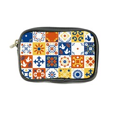 Mexican-talavera-pattern-ceramic-tiles-with-flower-leaves-bird-ornaments-traditional-majolica-style- Coin Purse by uniart180623