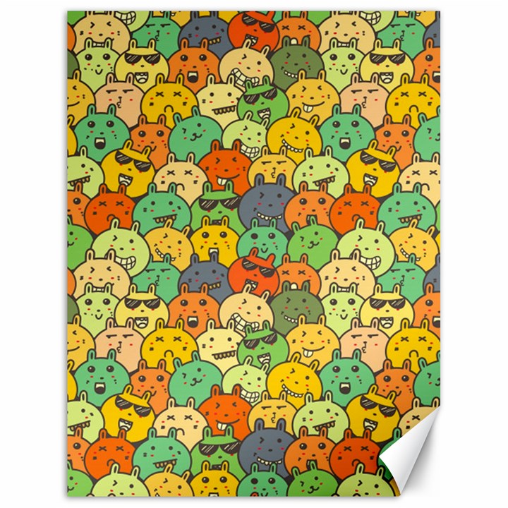 Seamless Pattern With Doodle Bunny Canvas 18  x 24 