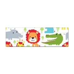 Seamless-pattern-vector-with-animals-cartoon Sticker Bumper (100 Pack) by uniart180623