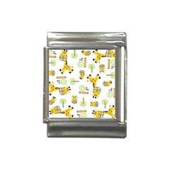 Vector-pattern-with-cute-giraffe-cartoon Italian Charm (13mm) by uniart180623