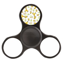 Vector-pattern-with-cute-giraffe-cartoon Finger Spinner by uniart180623