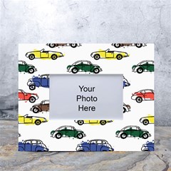 Cars-pattern White Tabletop Photo Frame 4 x6  by uniart180623