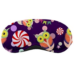 Owl-pattern-background Sleeping Mask by uniart180623