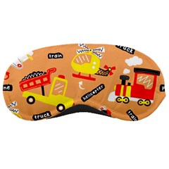 Seamless-pattern-cartoon-with-transportation-vehicles Sleeping Mask by uniart180623