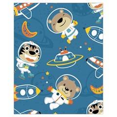 Seamless-pattern-funny-astronaut-outer-space-transportation Drawstring Bag (small) by uniart180623