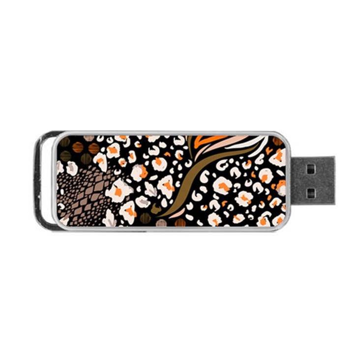 Trendy-mix-animal-skin-prints Portable USB Flash (Two Sides)