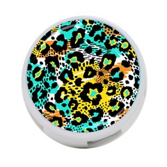 Seamless-leopard-wild-pattern-animal-print 4-port Usb Hub (one Side) by uniart180623