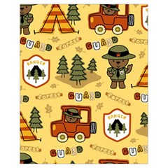 Seamless-pattern-funny-ranger-cartoon Drawstring Bag (small) by uniart180623