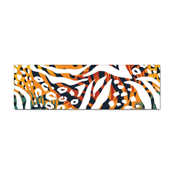 Abstract-geometric-seamless-pattern-with-animal-print Sticker Bumper (10 pack)