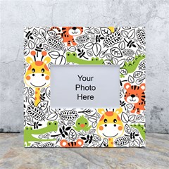 Seamless-pattern-with-wildlife-cartoon White Box Photo Frame 4  X 6  by uniart180623