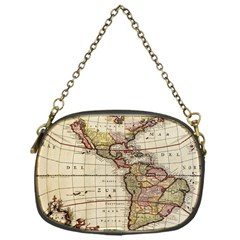 Vintage World Map Old  Globe Antique America Chain Purse (one Side) by uniart180623