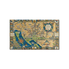 Vintatge Map Of Washington Dc Sticker Rectangular (100 Pack) by uniart180623