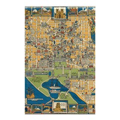 Vintatge Map Of Washington Dc Shower Curtain 48  X 72  (small)  by uniart180623