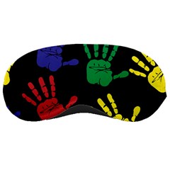 Handprints-hand-print-colourful Sleeping Mask by uniart180623