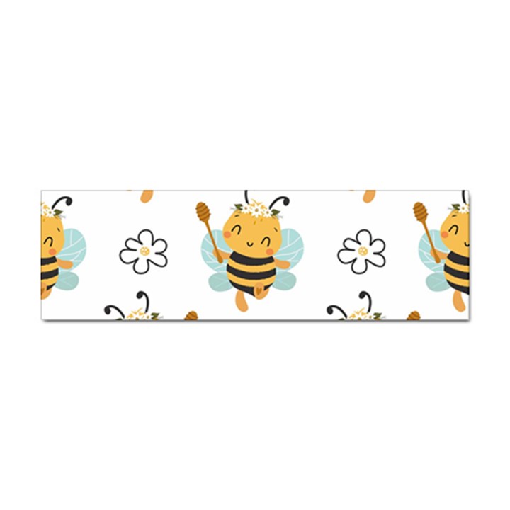 Art Bee Pattern Design Wallpaper Background Sticker (Bumper)