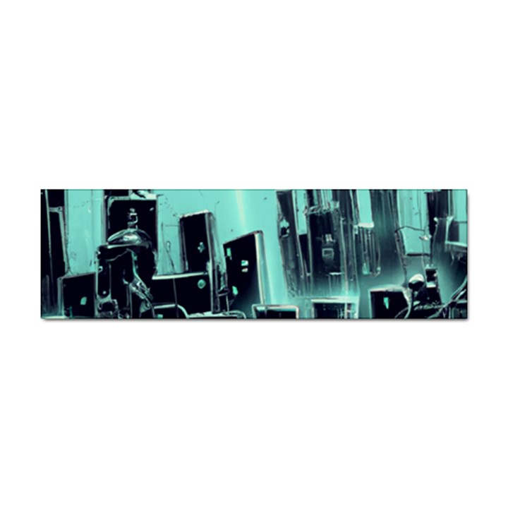 Buildings City Urban Destruction Background Sticker Bumper (10 pack)