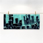 Buildings City Urban Destruction Background Hand Towel Front