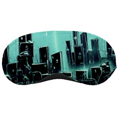 Buildings City Urban Destruction Background Sleeping Mask by uniart180623