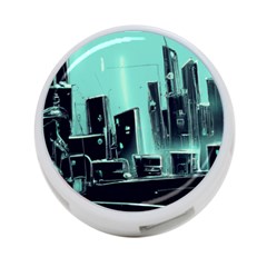 Buildings City Urban Destruction Background 4-port Usb Hub (two Sides) by uniart180623