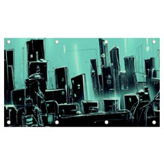 Buildings City Urban Destruction Background Banner And Sign 7  X 4  by uniart180623