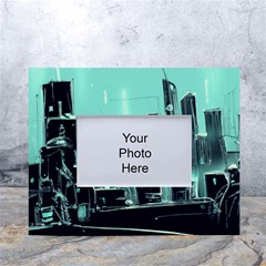 Buildings City Urban Destruction Background White Tabletop Photo Frame 4 x6  by uniart180623