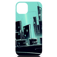 Buildings City Urban Destruction Background Iphone 14 Plus Black Uv Print Case by uniart180623