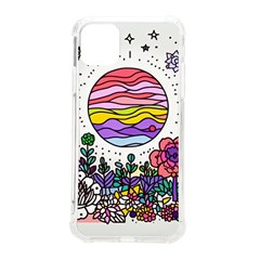 Rainbow Fun Cute Minimal Doodle Drawing Unique Iphone 11 Pro Max 6 5 Inch Tpu Uv Print Case by uniart180623