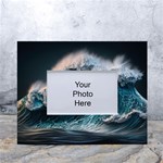 Tsunami Waves Ocean Sea Water Rough Seas White Tabletop Photo Frame 4 x6  Front