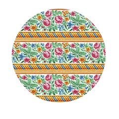 Flower Fabric Fabric Design Fabric Pattern Art Mini Round Pill Box (pack Of 3) by uniart180623