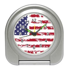 Flag Usa Unite Stated America Travel Alarm Clock by uniart180623