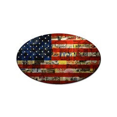 Usa Flag United States Sticker Oval (10 Pack) by uniart180623