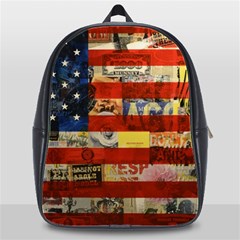 Usa Flag United States School Bag (xl) by uniart180623