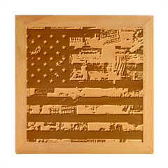 Usa Flag United States Wood Photo Frame Cube by uniart180623